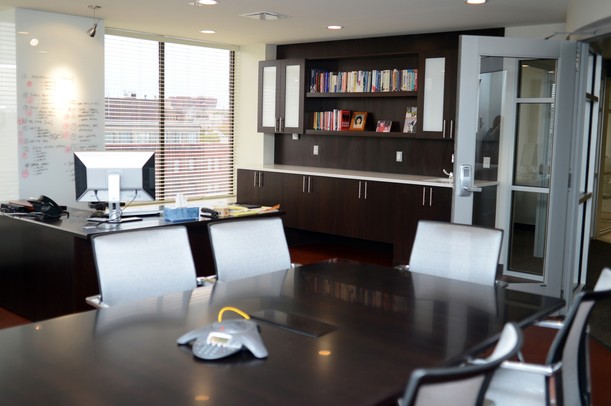 NovoDynamics CEO David Rock's new office, located on the seventh floor of the City Center Building in downtown Ann Arbor. Melanie Maxwell I AnnArbor.com